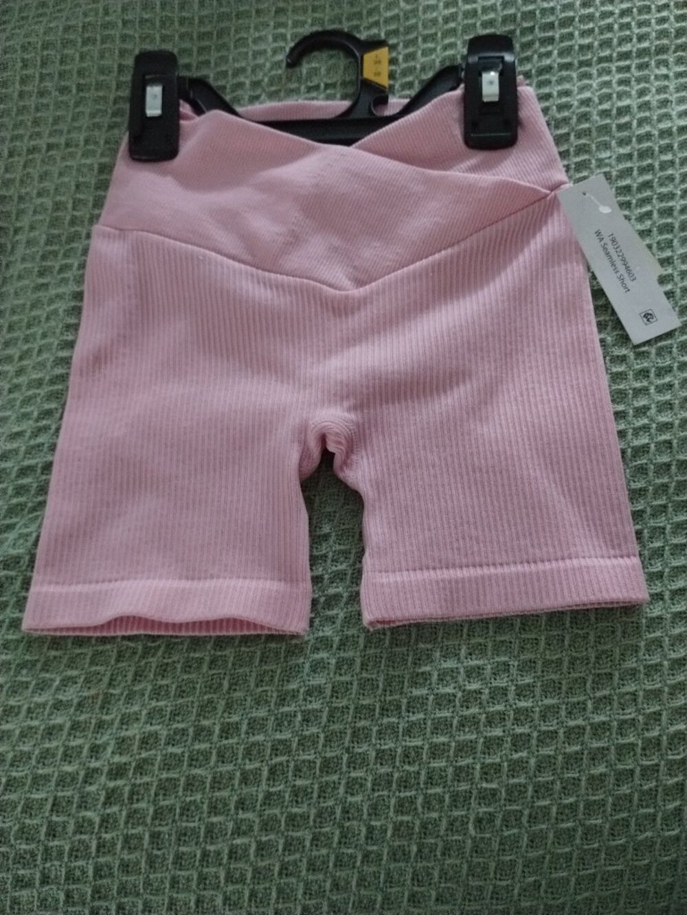 Weekend Academy girl's pink ribbed shorts,size- XS